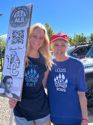 Me and Pats mom Michelle at our 2023 walk.